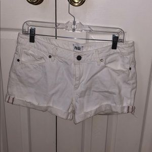 Paige White Denim Shorts